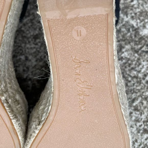 Sam Edelman Women's Dimitree Espadrille Wedge Sandal Suede Upper Black Size 11 - Picture 7 of 9